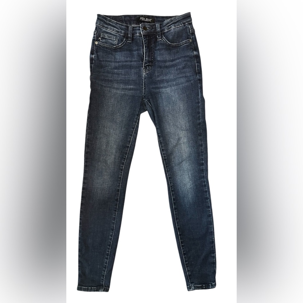 Judy Blue Skinny Jeans Denim Size 5/27 Dark Wash Blue Stretch Mid Rise Women’s